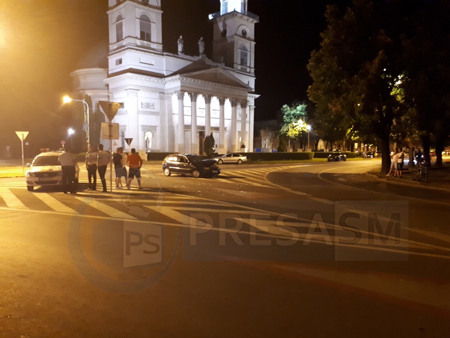 Beat și fără permis a făcut ”show” în plin centrul Sătmarului