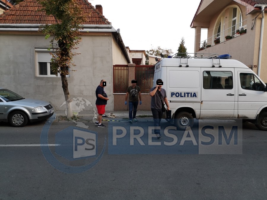 FOTO. Tâlhărie în Satu Mare. Autorul, căutat cu câinele de urmă al Poliției