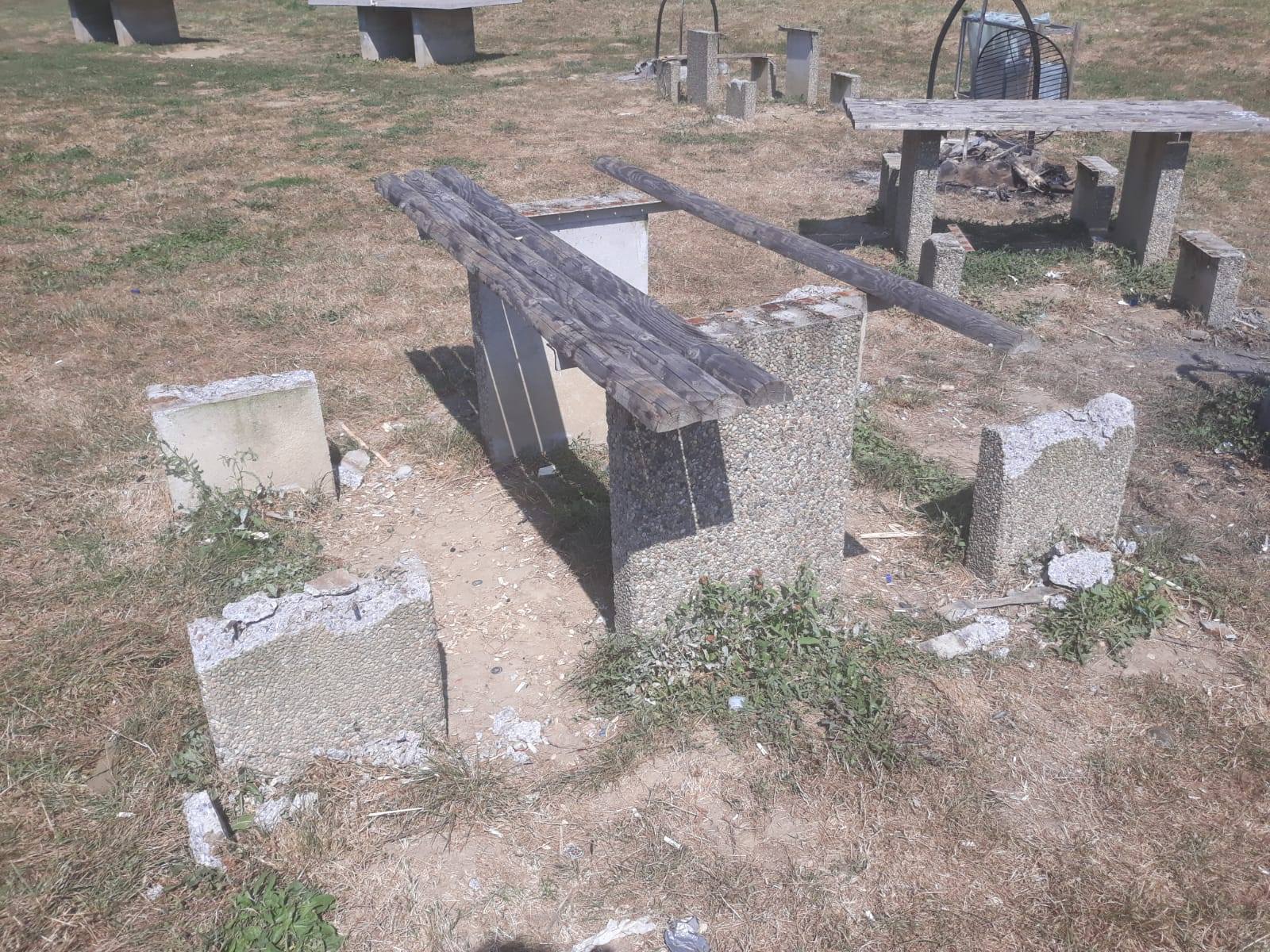 FOTO. Puștanii care au distrus și incendiat zona de picnic din Micro 16, puși la plată!