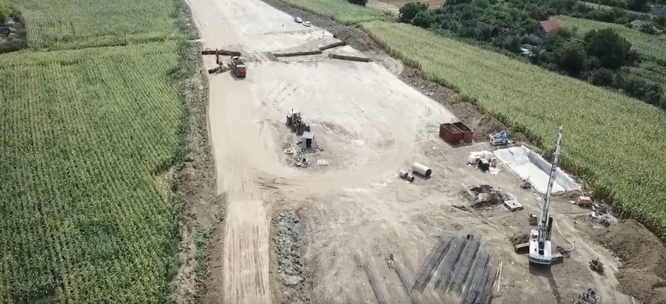 FOTO/VIDEO. Lucrările de amploare la centura Sătmarului. Al patrulea pod, gata în câteva luni