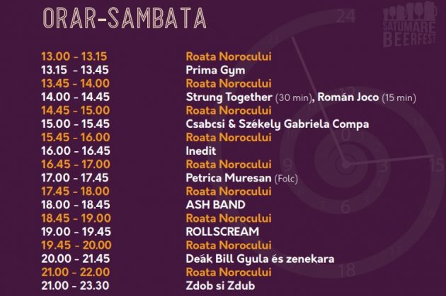Festivalul Berii în Satu Mare. Programul oficial