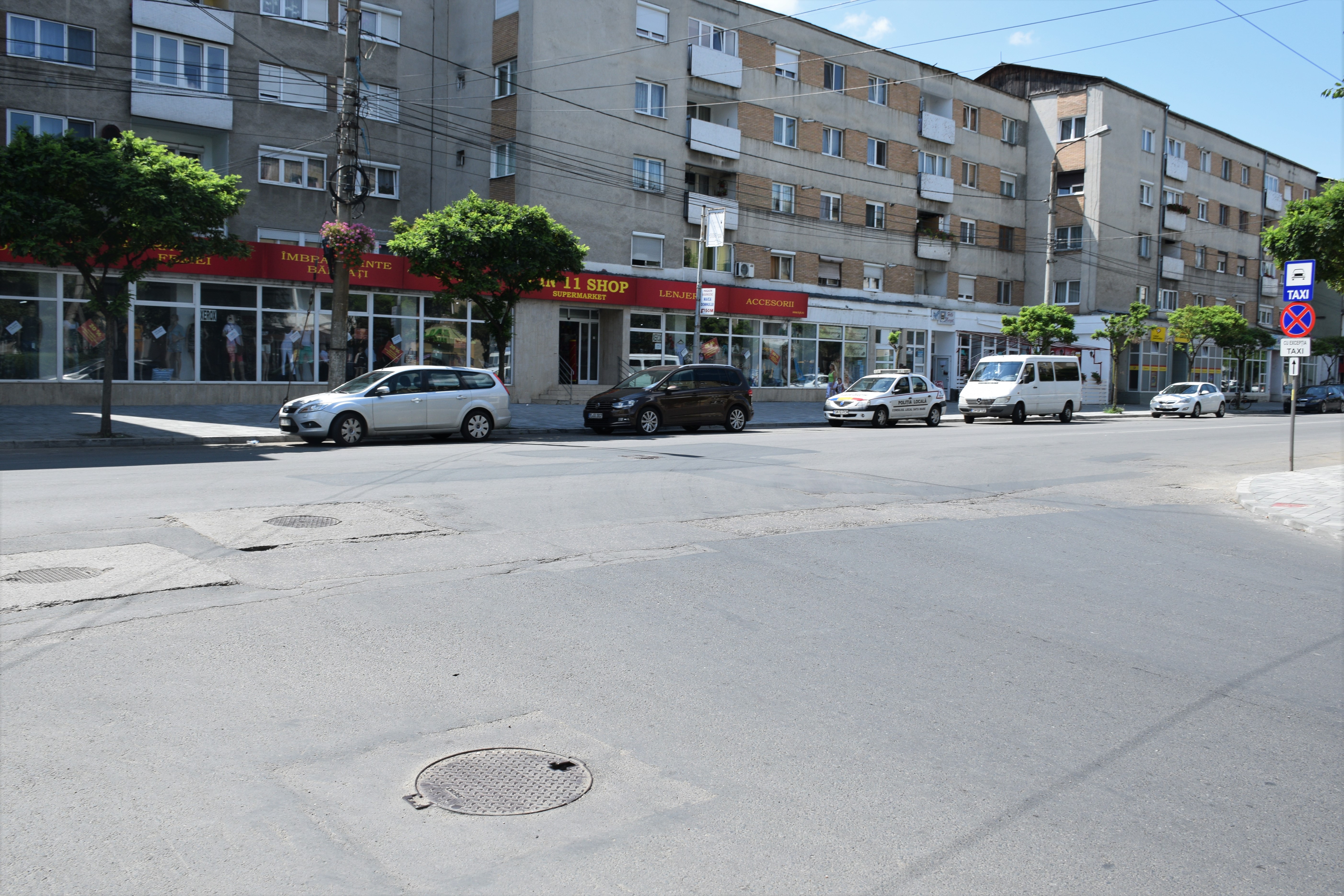 Circulație închisă într-o intersecție centrală din municipiul Satu Mare