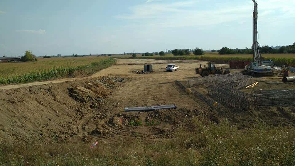 FOTOGALERIE. A început construcția podului peste Someș, în Satu Mare