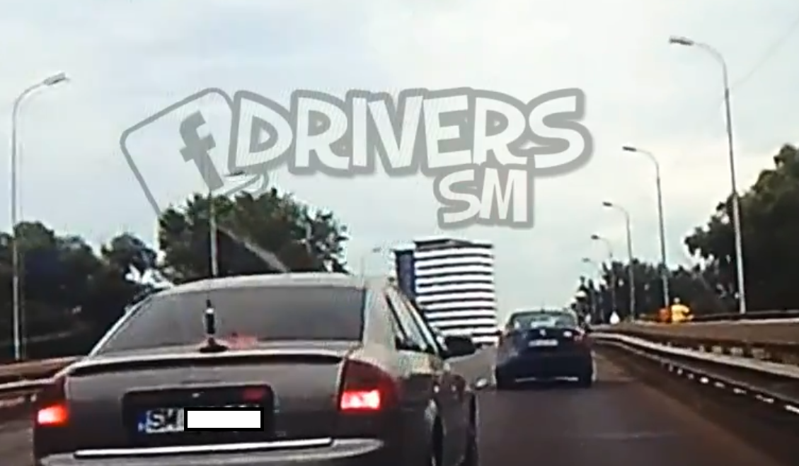 VIDEO. Înjurături în sensul giratoriu. Șicanare pe Podul Golescu!