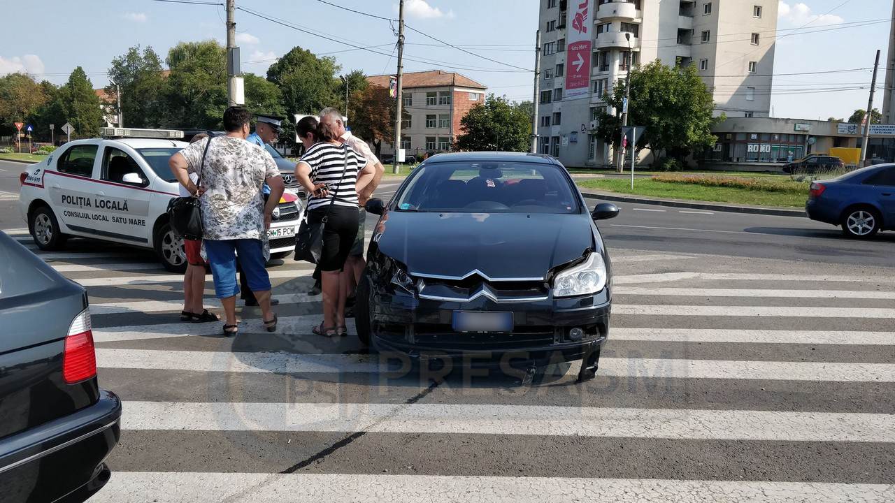 FOTO/VIDEO. Un nou accident în sensul fantomă din Satu Mare