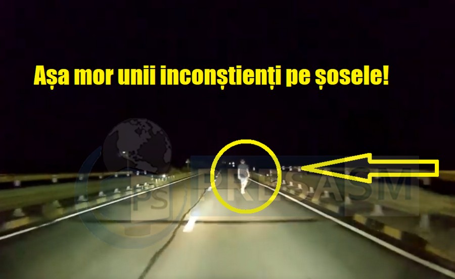 VIDEO. Bărbat beat, la un pas să fie omorât de o mașină. Imagini LIVE