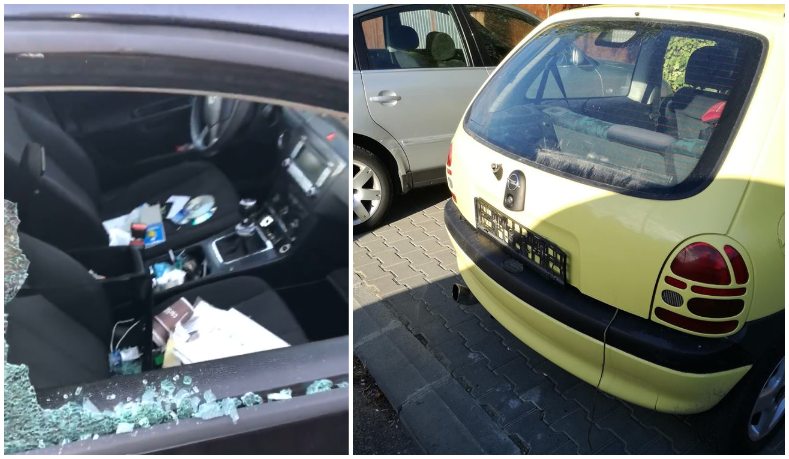 FOTO/VIDEO. Mașini vandalizate în serie în Satu Mare. Autorii fac ravagii