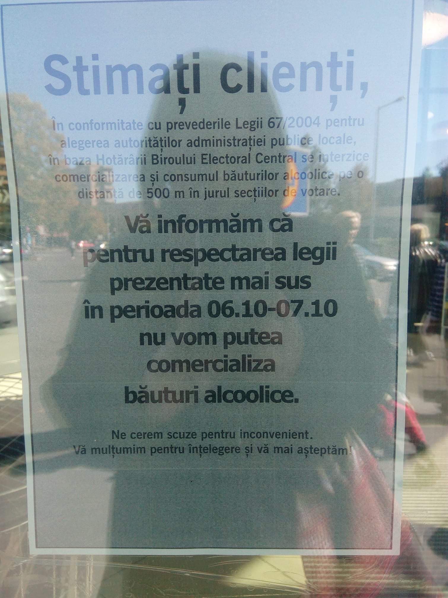 FOTO. Efectele referendumului. Fără alcool în unele supermarket-uri din Satu Mare