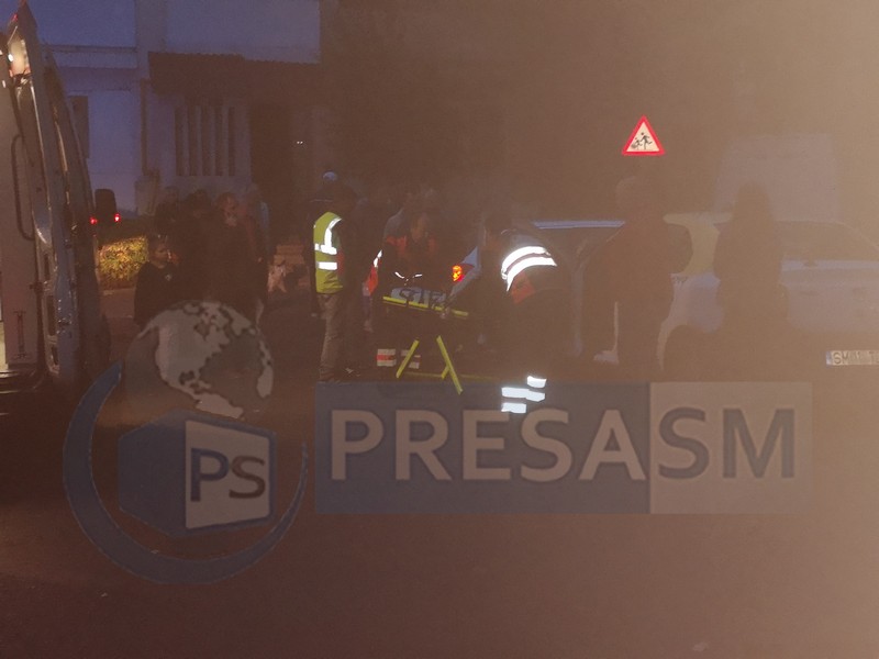 FOTO. Accident cu victimă în Micro 16, între un taximetru și un autoturism