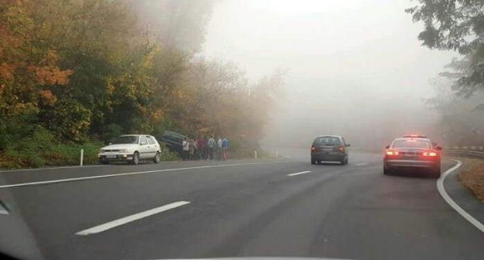 VIDEO. Sătmărean, implicat într-un accident în lanț pe Meseș