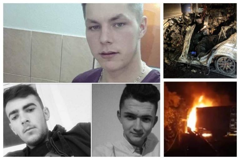 FOTO/VIDEO. TRAGEDIE. Trei tineri au ars de vii, în urma unui accident violent