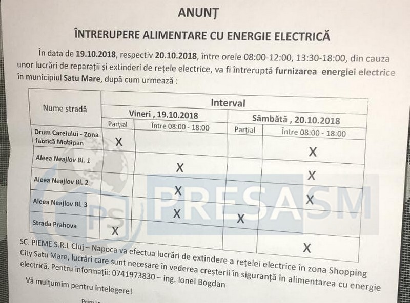 FOTO. Mega țeapă în numele Primăriei Satu Mare