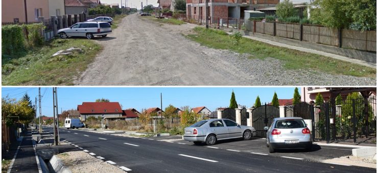 FOTOCOMPARAȚIE. Cum arată o zonă din Satu Mare după o investiție de 1 milion de euro