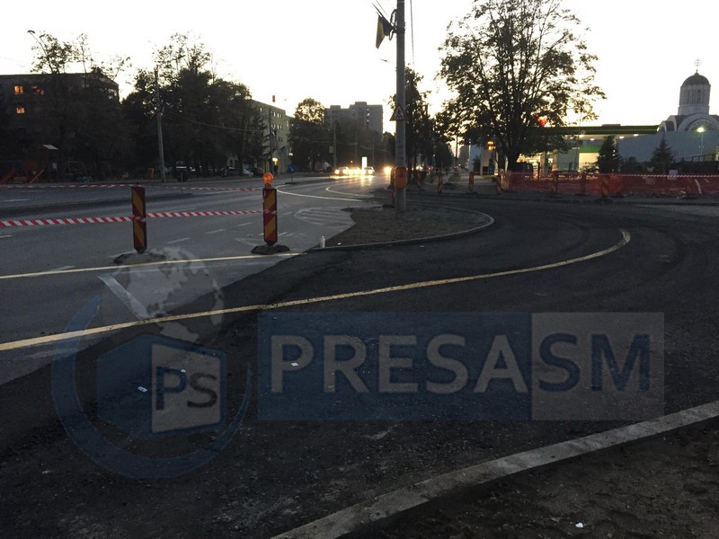 FOTO/VIDEO. A început construcția sensului giratoriu de pe Drumul Careiului, la NEPI