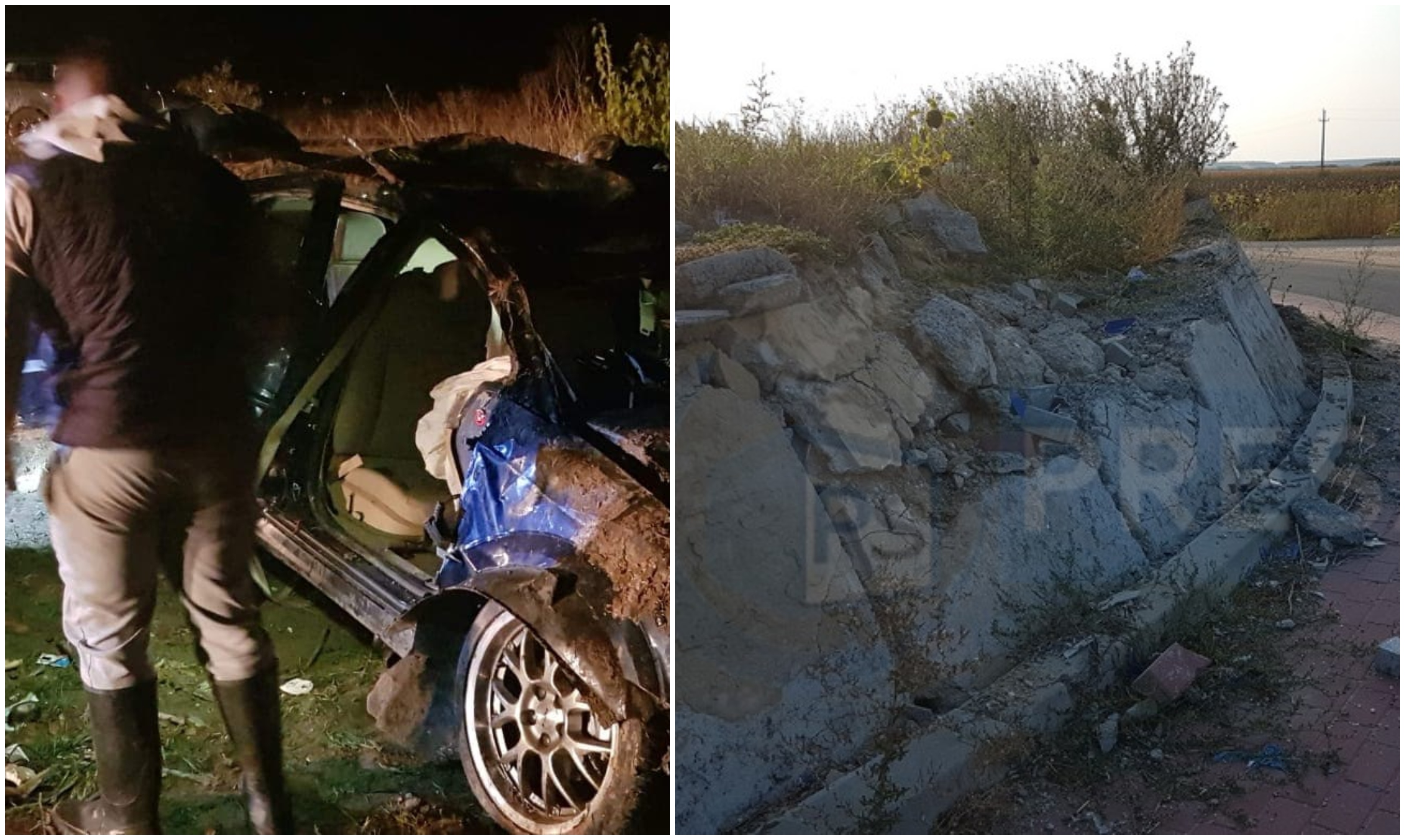 FOTOGALERIE. Sensul giratoriu de la Terebești, pericol public! Accidente pe bandă rulantă