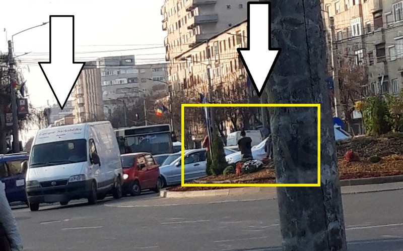 FOTO. Accident cu scandal și amenințări. Sensul de la Crinul, blocat parțial