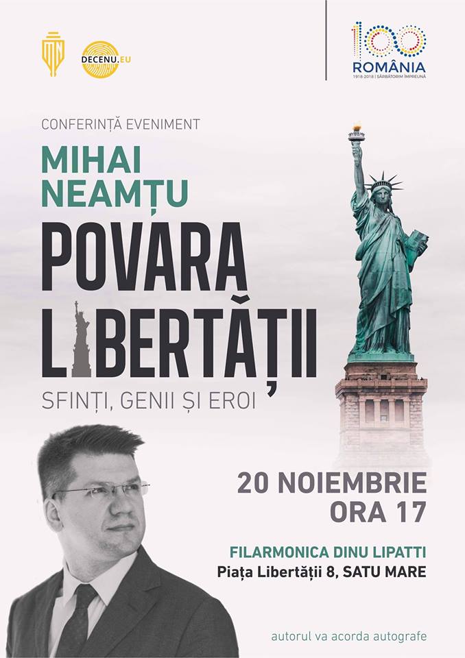 Filosoful Mihai Neamțu, conferință gratuită la Filarmonica ”Dinu Lipatti”. Își lansează noua carte