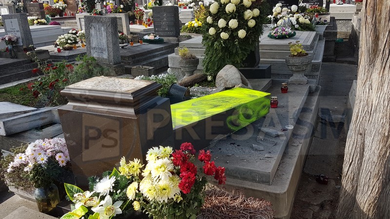 FOTOGALERIE. Cimitirul din centrul Sătmarului, PROFANAT! Zeci de morminte distruse și pângărite