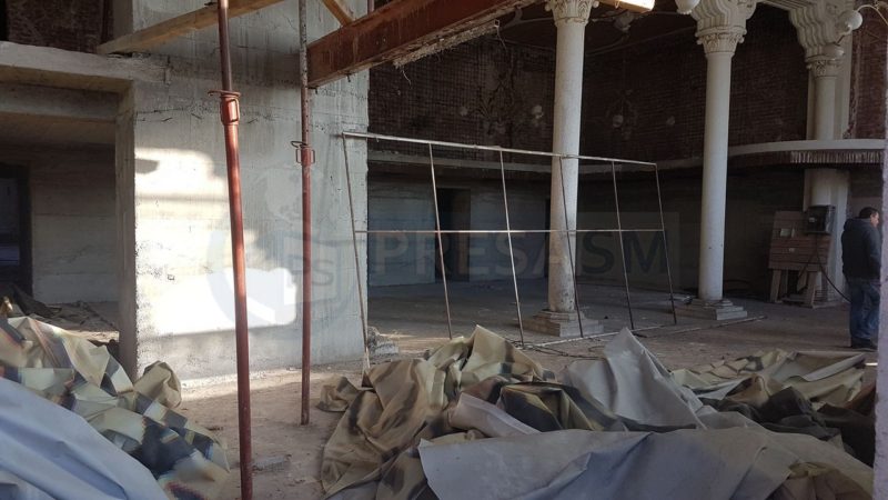 Lucrări la hotelul Dacia