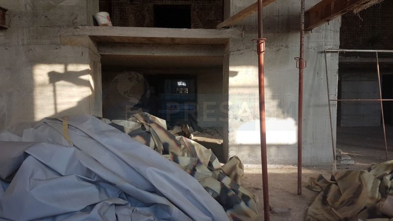 Lucrări la hotelul Dacia