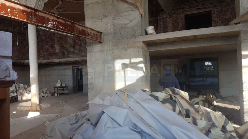 Lucrări la hotelul Dacia