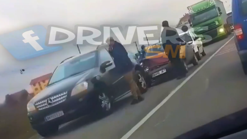 VIDEO. Accident în lanț pe Drumul Careiului, în municipiul Satu Mare