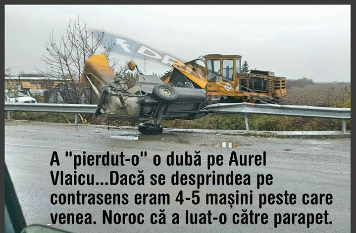 FOTO. Accident ca-n filme! La un pas de tragedie în municipiul Satu Mare