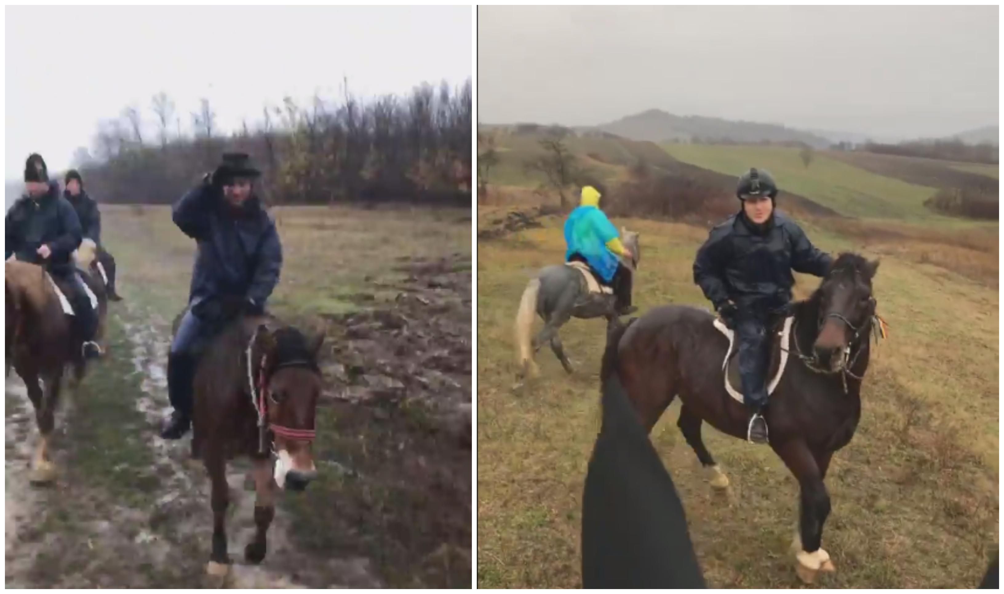 VIDEO. Prin ploaie și prin vânt spre Alba Iulia! Călăreții sătmăreni nu cedează!