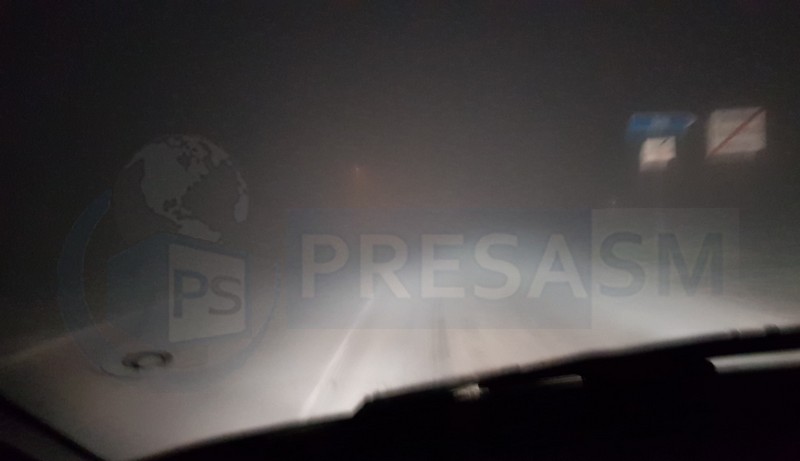 FOTO/VIDEO. ATENȚIE! Ceață densă pe șoselele din județ. Vizibilitate scăzută