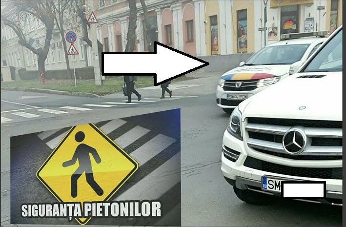 FOTO. Ai un Mercedes?! Poți staționa oriunde, fără să fi amendat în Satu Mare?!