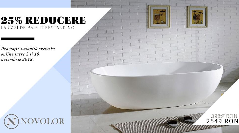 La un click distanță, transport gratuit! Reduceri mari la căzi de baie în Satu Mare