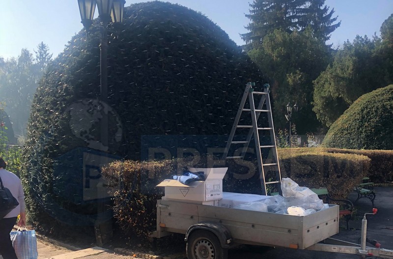 FOTO. A început montarea iluminatului de sărbători în municipiul Satu Mare