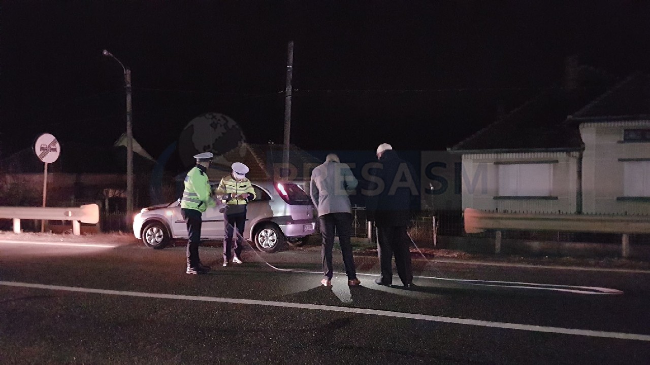 Sătmărean lovit de o mașină pe trecerea de pietoni, pe Drumul Careiului