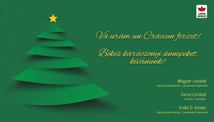 Parlamentarii UDMR de Satu Mare vă urează Sărbători Fericite!