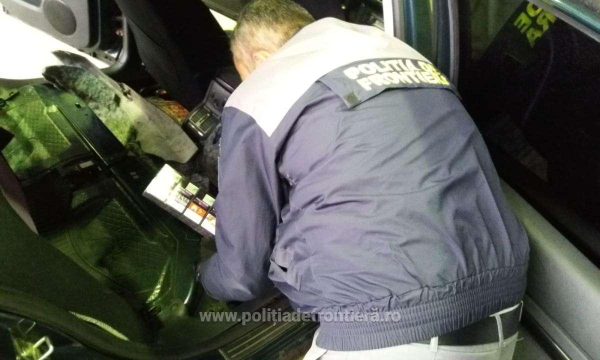 Polițiști de frontieră vigilenți. Unde și-a ascuns țigările de contrabandă un cetățean maghiar