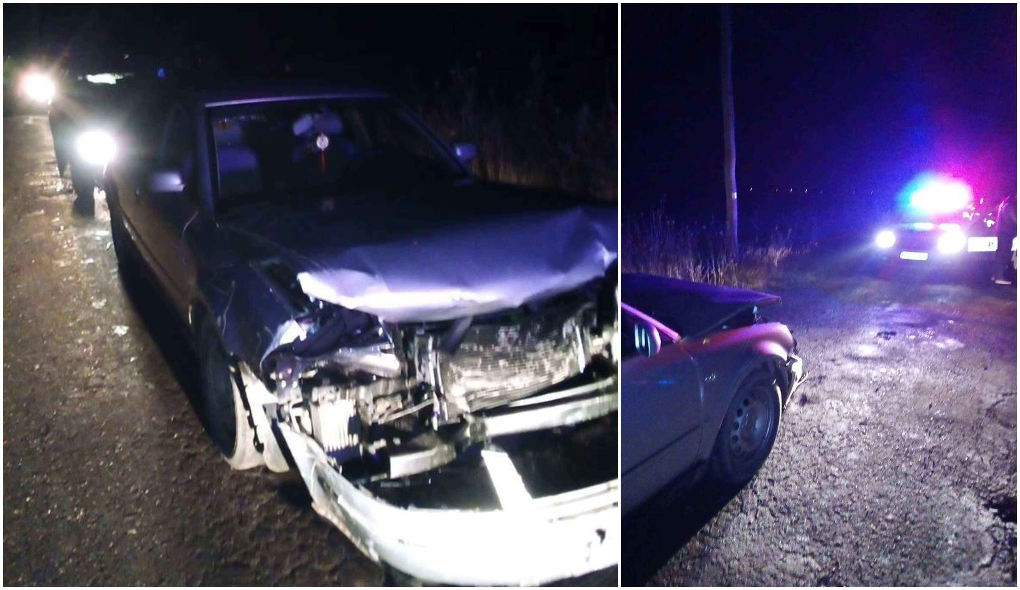 FOTO. Un nou accident cu victime în județ. O mașină a ajuns în șanț