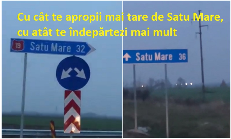 VIDEO. Sensul giratoriu dintre Satu Mare și Carei, care ”curbează” spațiul și timpul