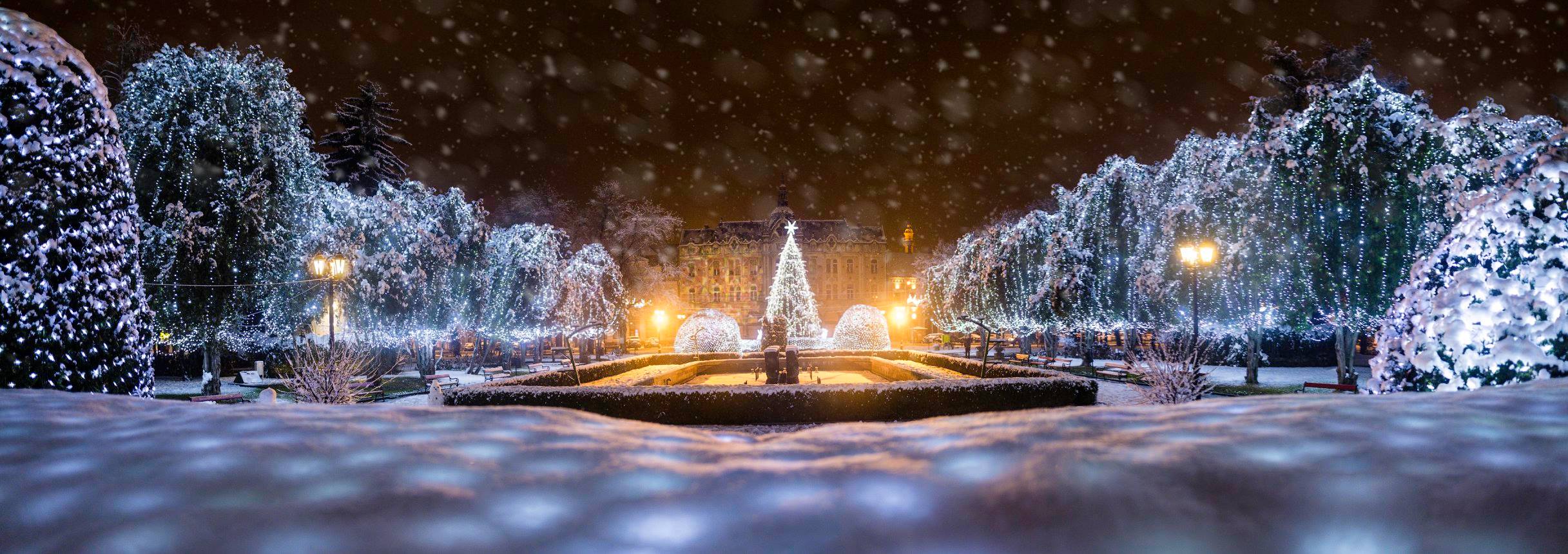 VIDEO. Crăciun în criză energetică. "Beculețele" rămân pornite doar până la miezul nopții în Satu Mare