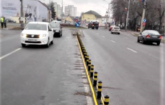 FOTO. Separatoare de circulație împotriva ”cocalarilor” lângă mall-ul NEPI