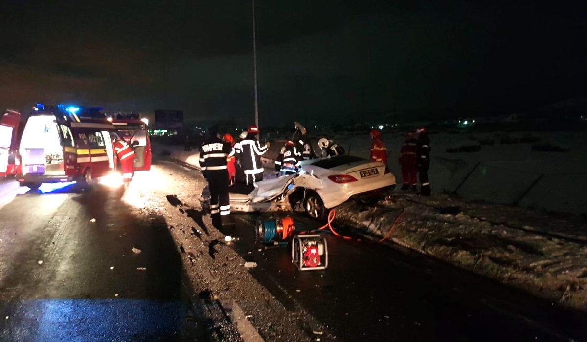 FOTO.VIDEO. Accident teribil la intrarea în Cluj-Napoca. S-a urcat drogat la volan. O tânără a decedat