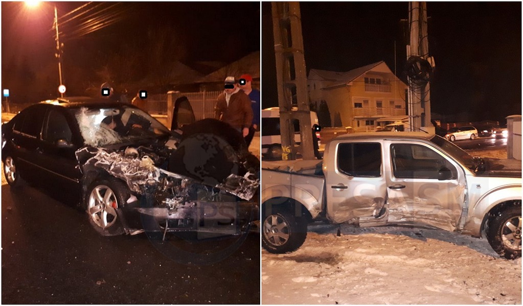 FOTO/VIDEO. Accident cu victime pe B-dul Lucian Blaga. Impact deosebit de violent