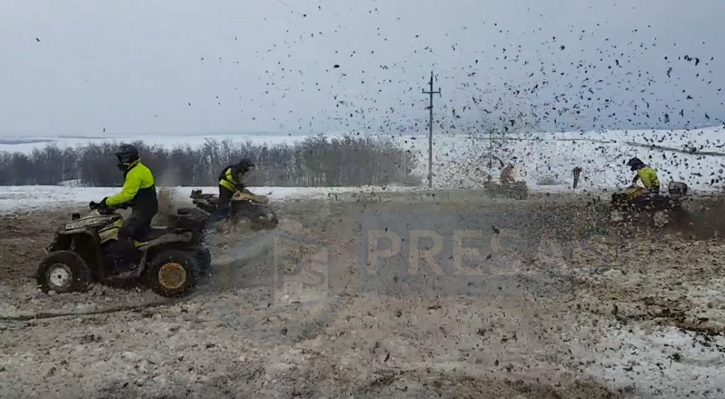 FOTO/VIDEO. SPECTACULOS. ”Drift”-uri cu zeci de ATV-uri în județul Satu Mare
