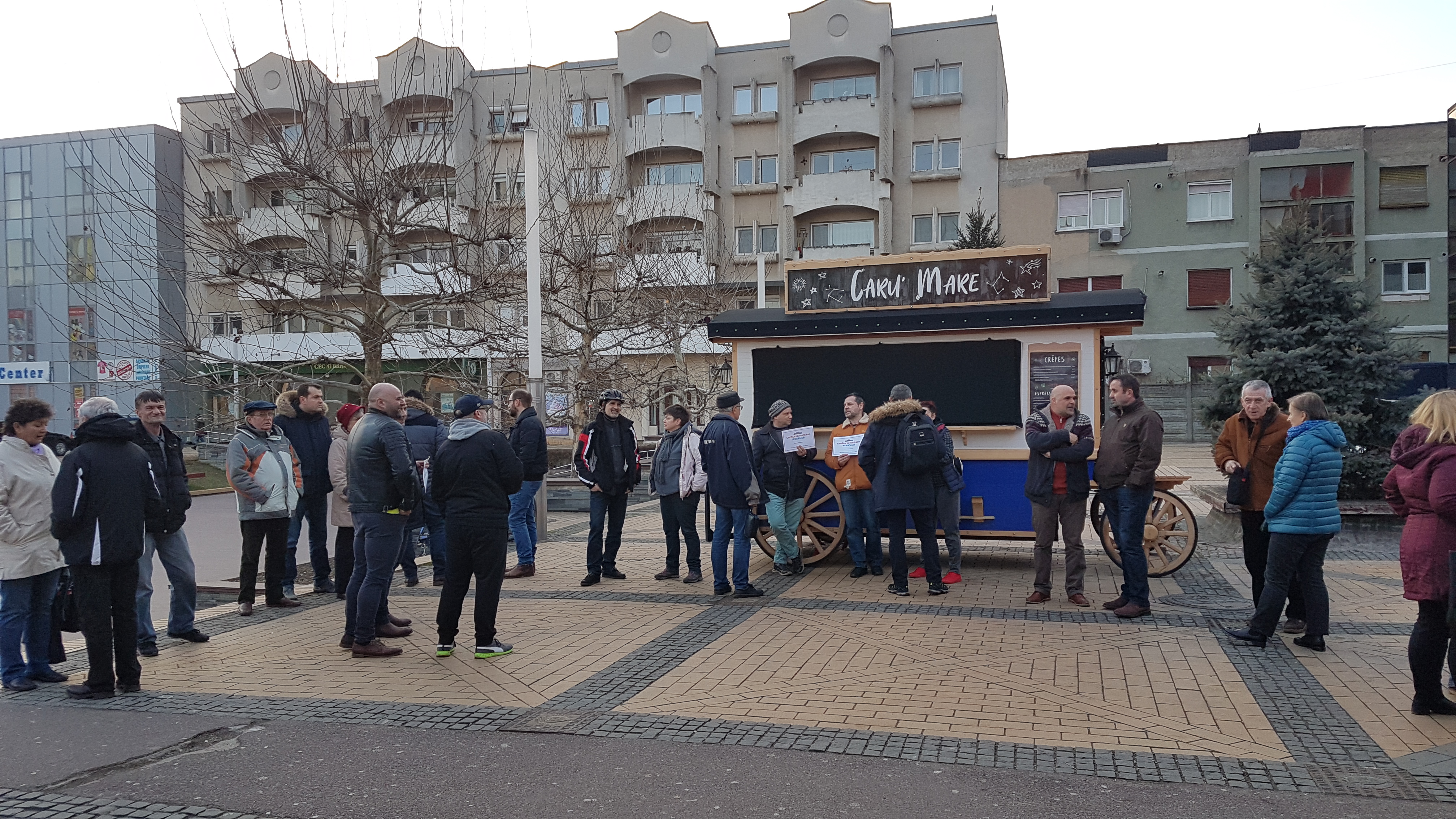 FOTO/VIDEO. Acțiune de susținere a Codruței Kovesi, în centrul municipiului Satu Mare