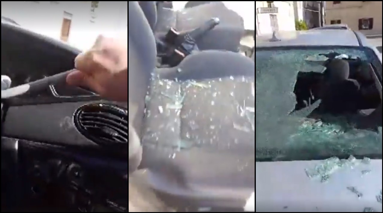 VIDEO. Un român și-a distrus mașina cu ranga, live pe Facebook. Ce l-a determinat să facă acest gest