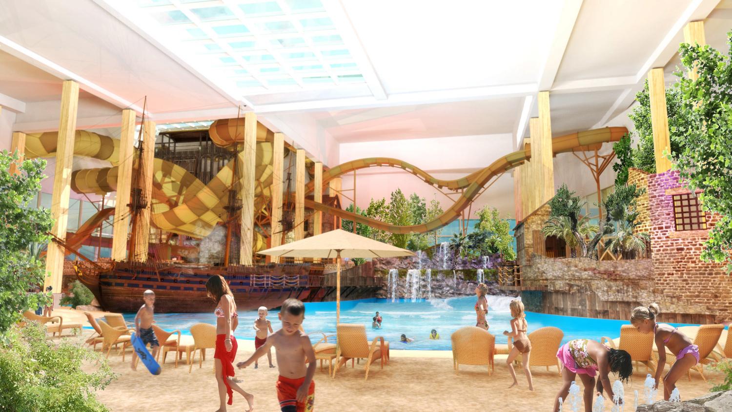 FOTOPLANURI. Cel mai mare Aqua Park din Transilvania! Investiție uriașă și spectaculoasă