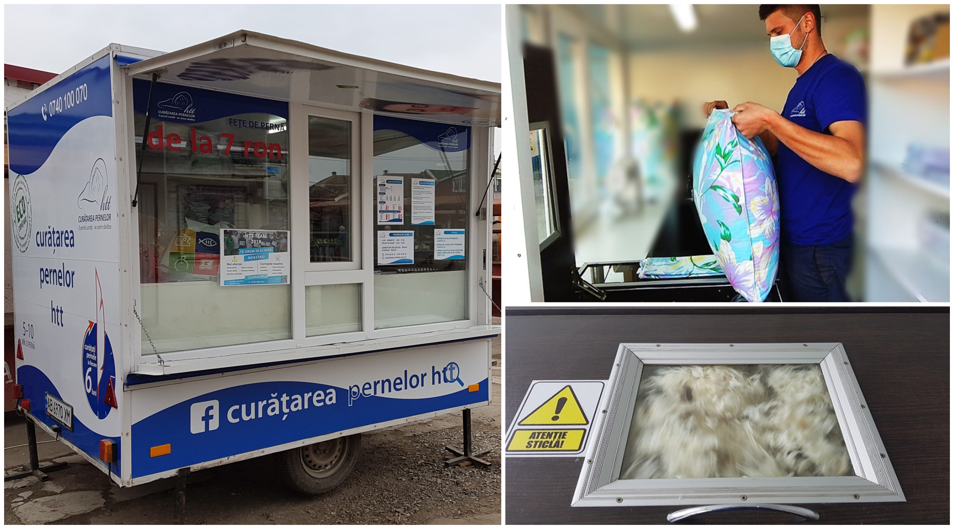 FOTO/VIDEO. Curăţătoria ultramodernă de perne de la Satu Mare! Rapid, ieftin și ecologic