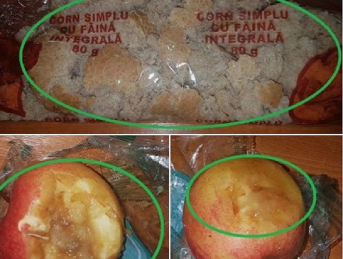 FOTO. Mere putrezite și cornuri necomestibile în școlile din Satu Mare