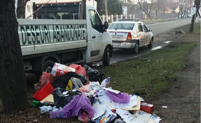 FOTO. Povestea celui mai naiv contravenient. A aruncat mizeria, dar s-a dat singur de gol!