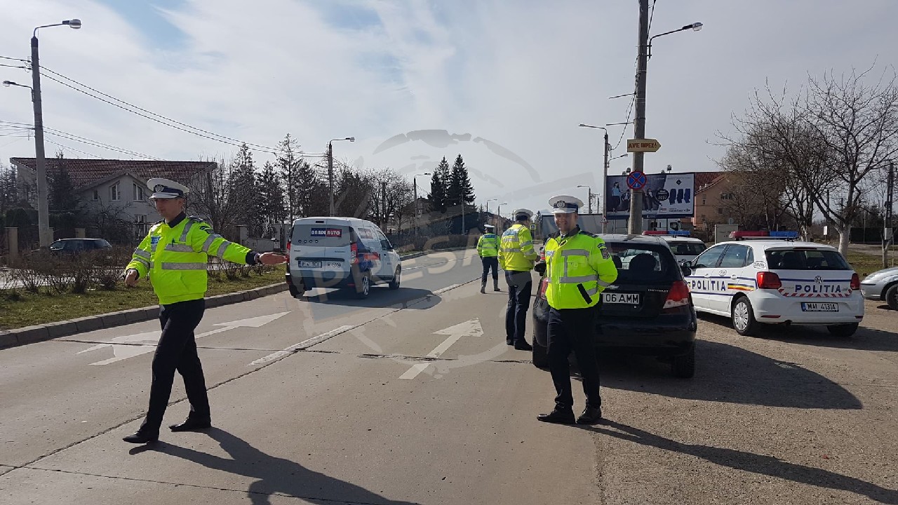 FOTO/VIDEO. Controale ale Poliției Rutiere în tot județul. Filtre și în următoarele zile