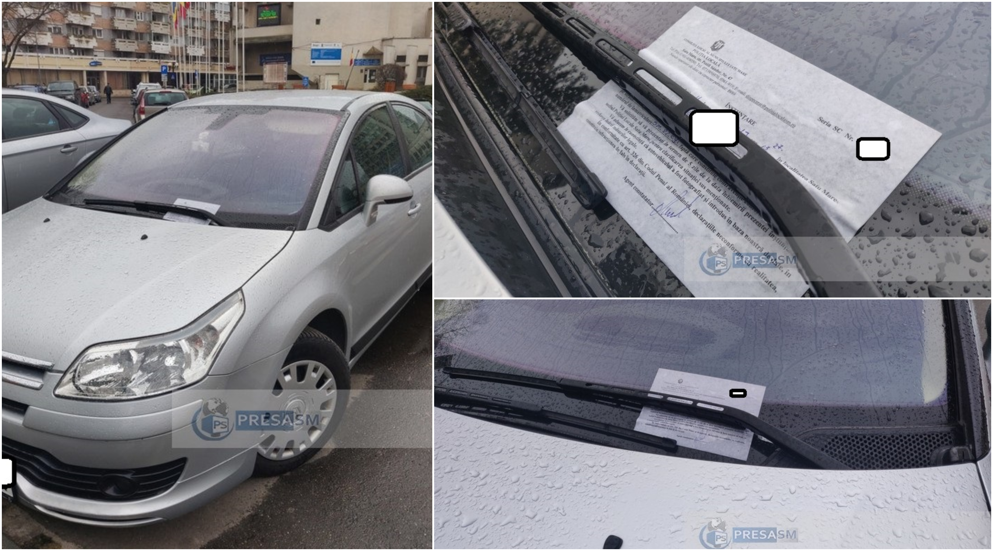 FOTO. NEGLIJENȚĂ?! Amenzile Poliției Locale Satu Mare, ”anulate” de natură